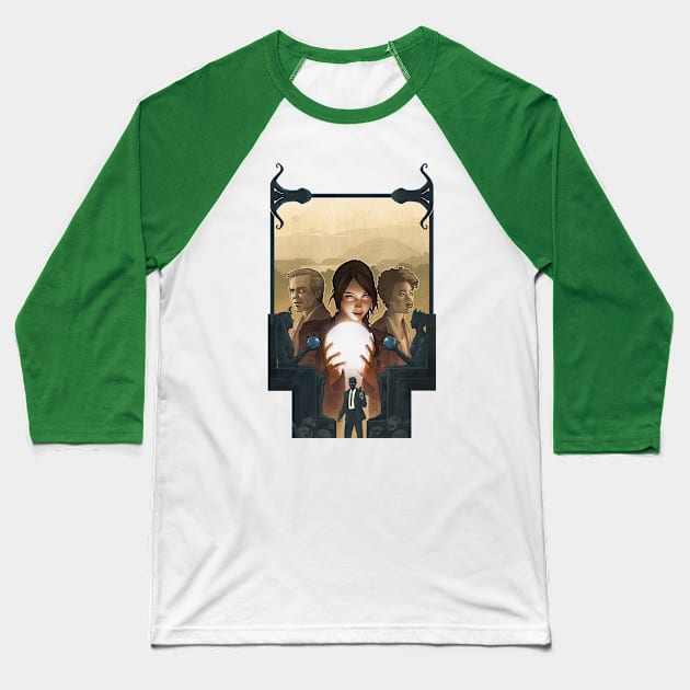 The Lady & The Lost World Baseball T-Shirt by OrangUtanComics